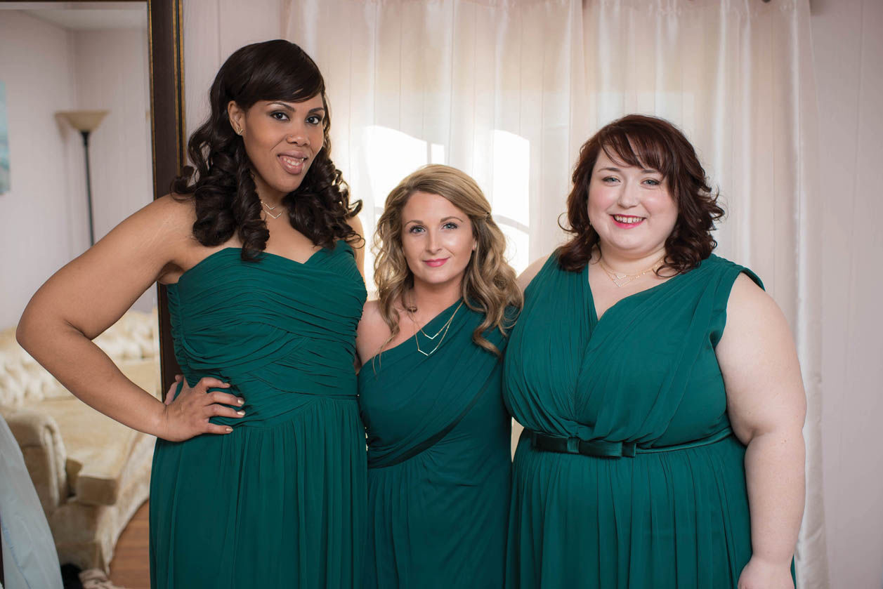 Mix & Match bridesmaids style dresses